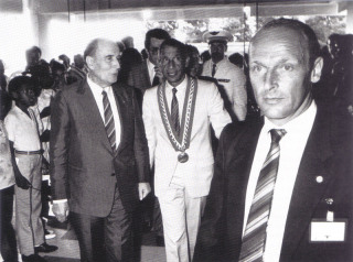 Voyage de Monsieur Mitterrand aux Antilles